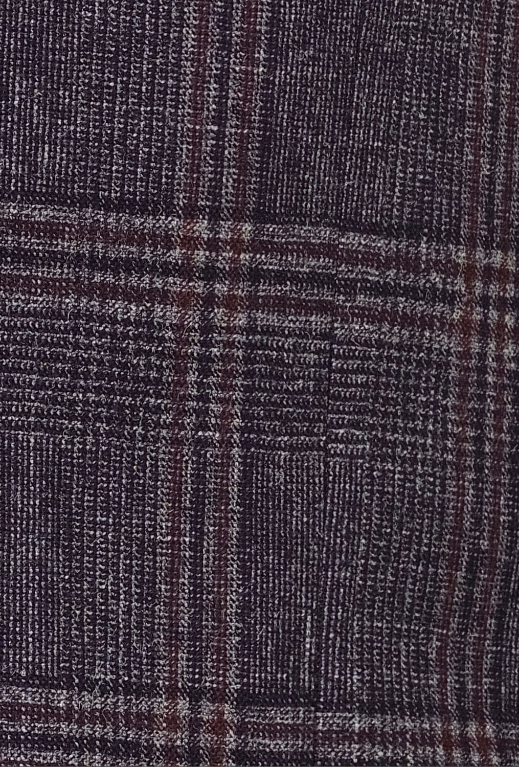 Liam Suit - Navy, Burgundy and Grey Check