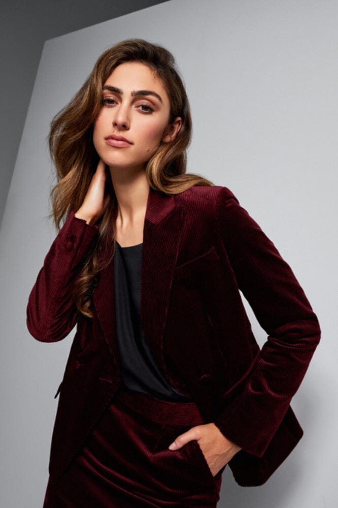 Ariana Jacket - Burgundy Cord