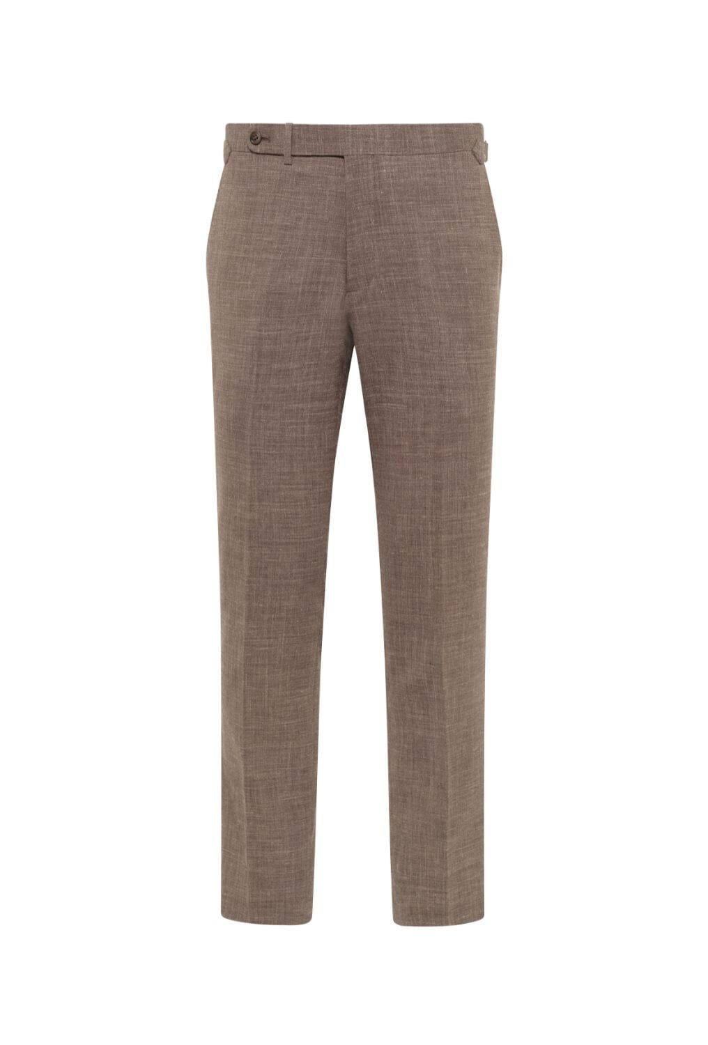 Greyson (Patch) Como Suit - Mid Brown Wool Linen