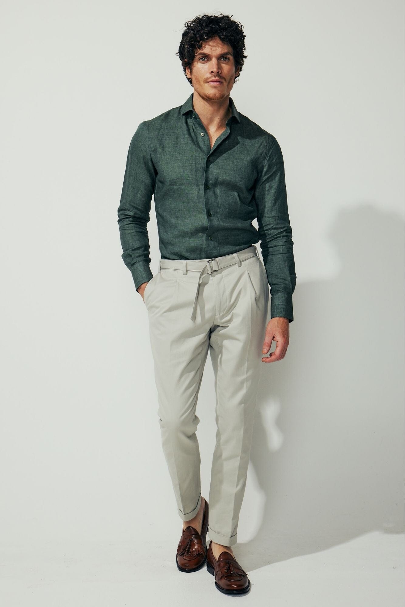 Pilot (SCA) Shirt - Olive Linen