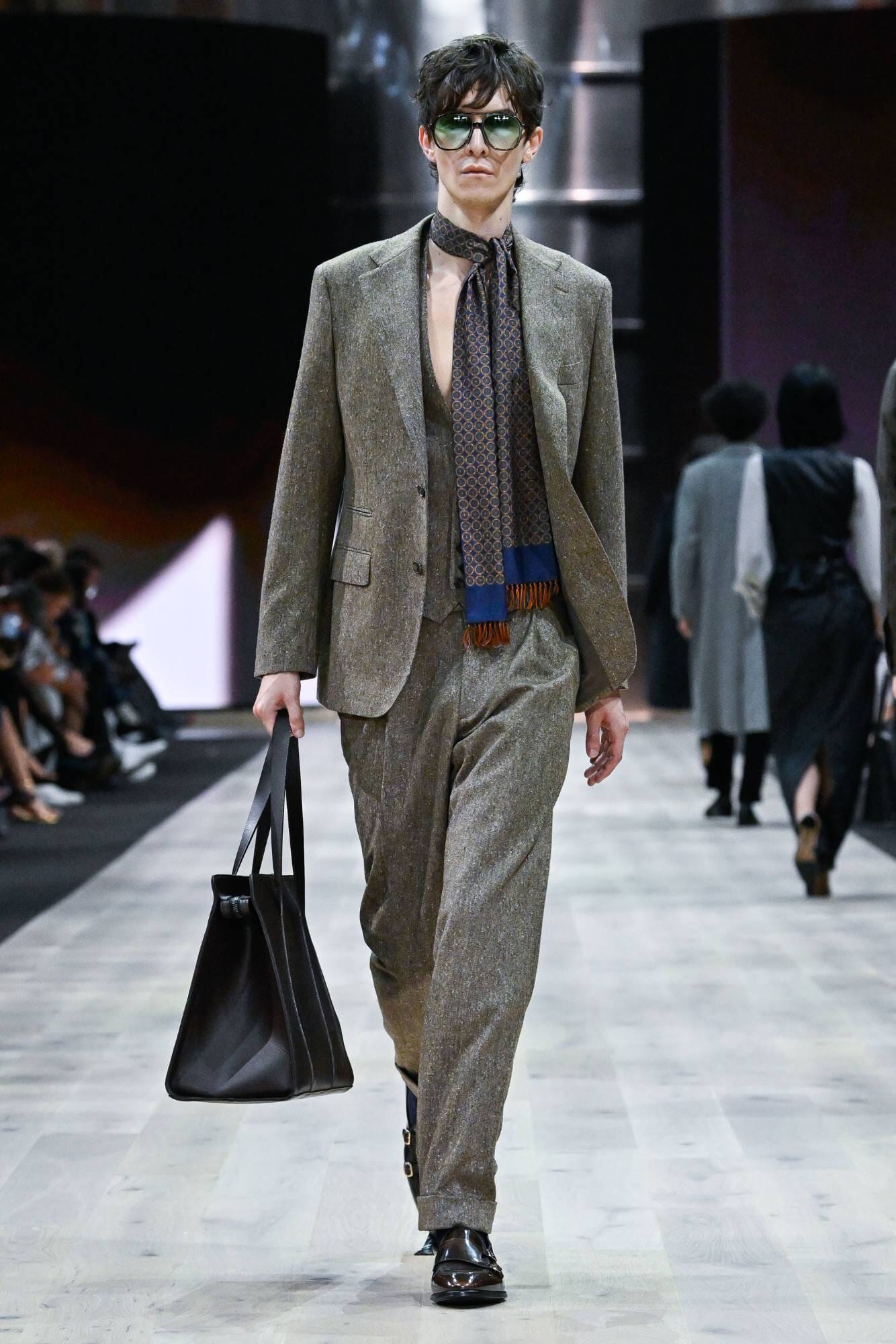 LOOK 8 - Brown & Camel Tweed 3 Piece Suit