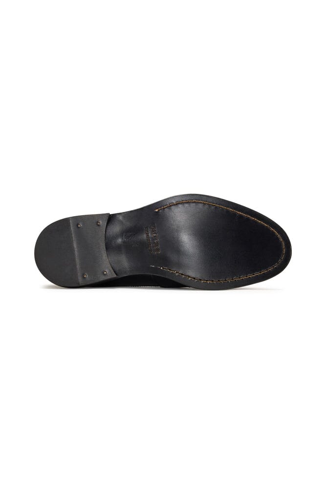 Loafer with Tassel and Fringe - Black Italian Leather (1301)