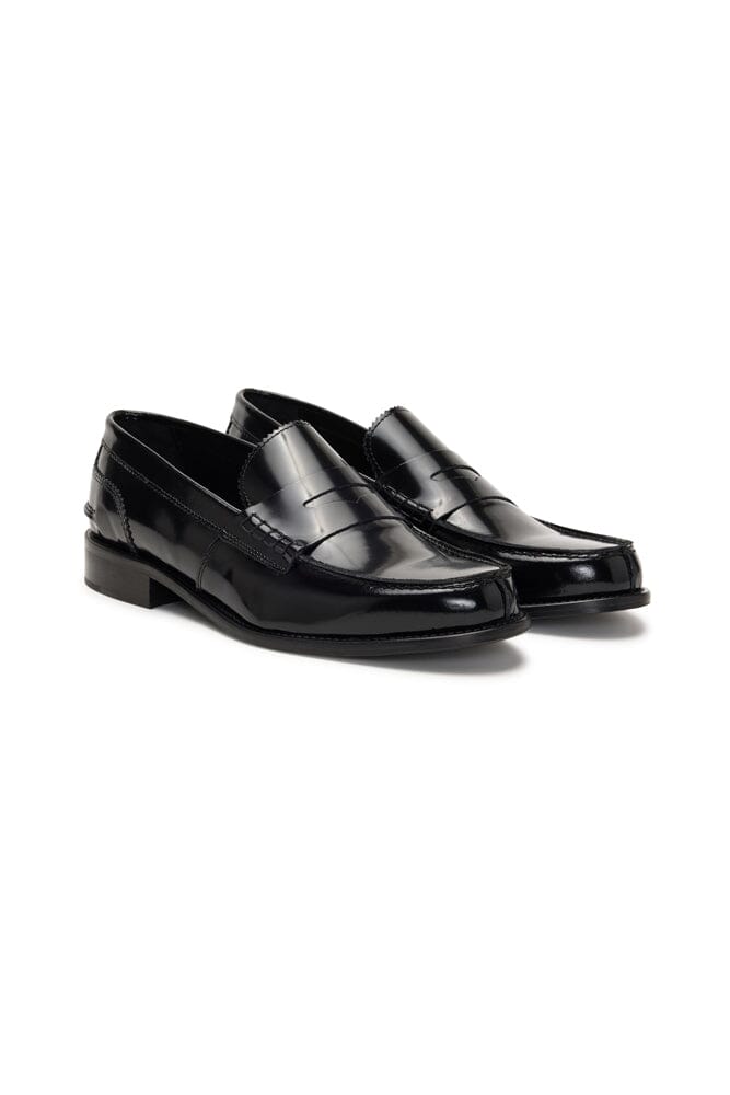 Loafer - Black High Shine Italian Leather (301)