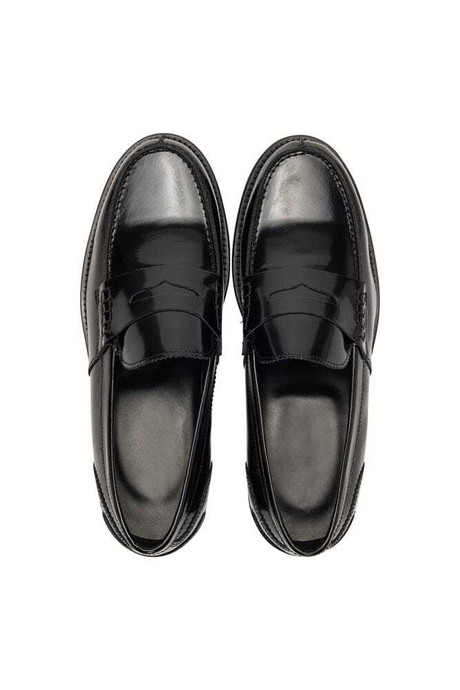 Loafer - Black High Shine Italian Leather (301)