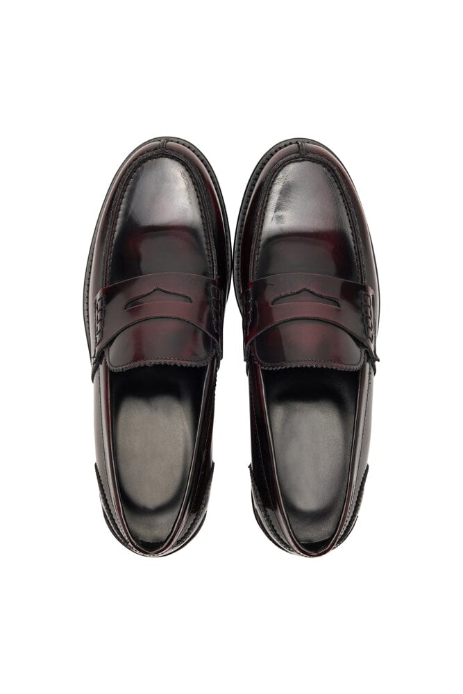 Loafer - Burgundy High Shine Italian Leather (301)