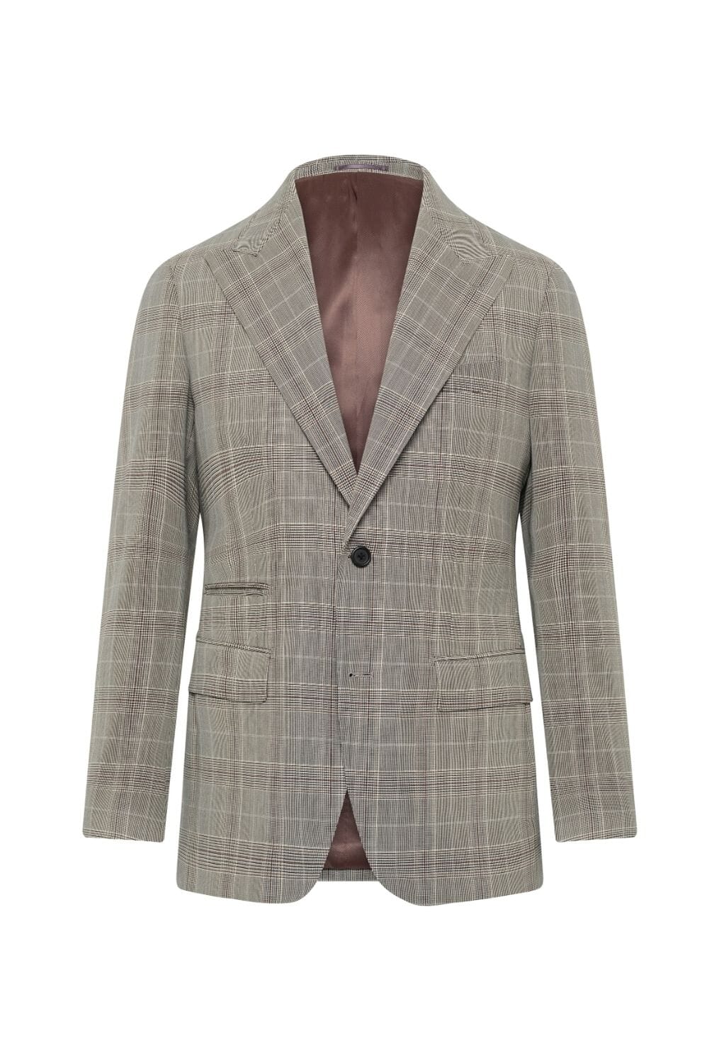 Jonah Suit - Prince of Wales Grey Check + Brown Window