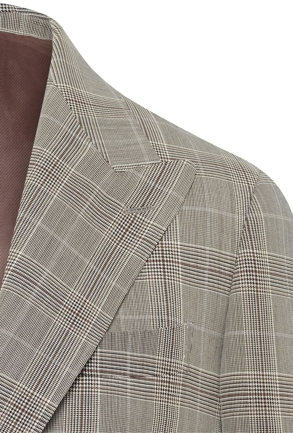 Jonah Suit - Prince of Wales Grey Check + Brown Window