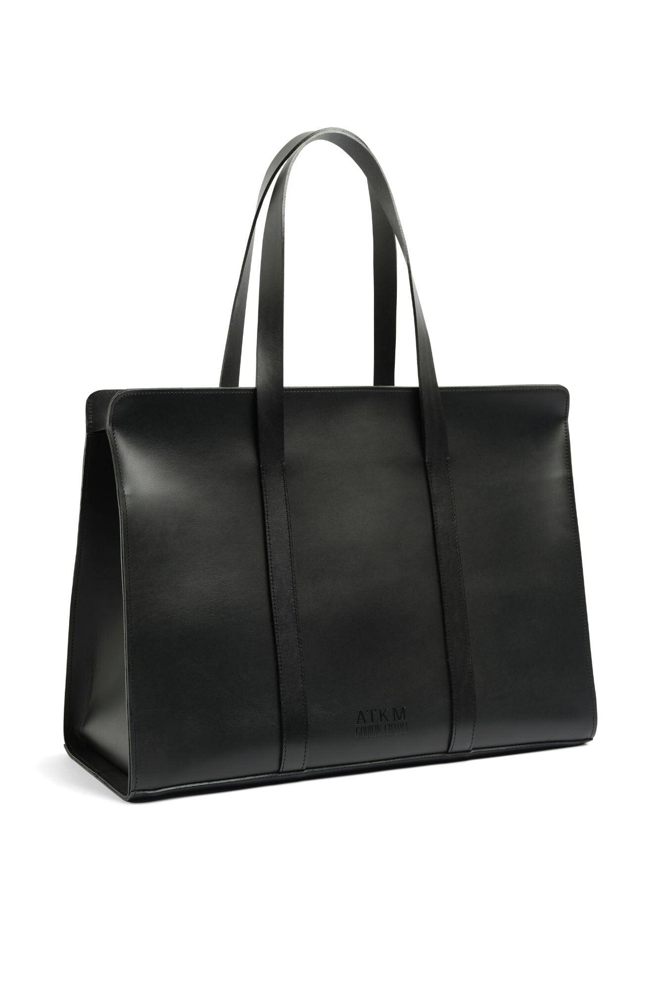 The 'Weekender' - Black Italian Leather