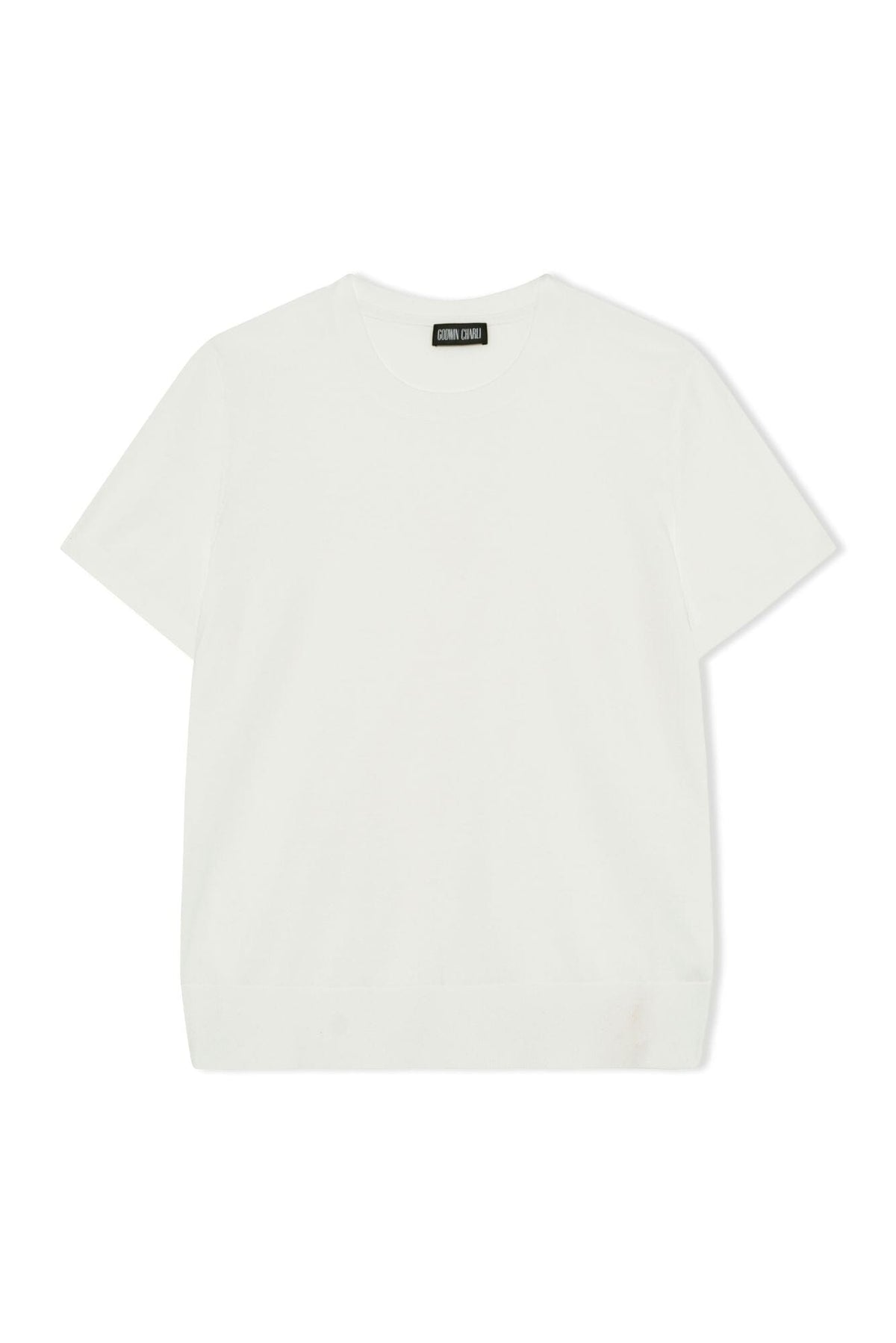Knitted T-Shirt - Off White Cotton