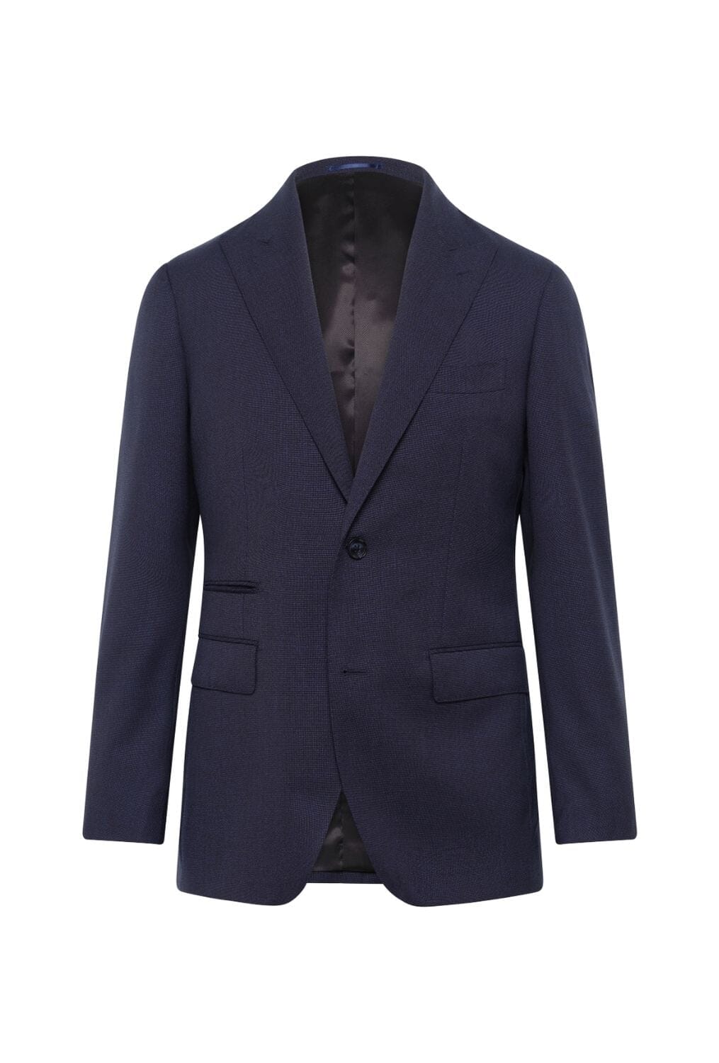 Jonah Suit - Blue Textured Wool