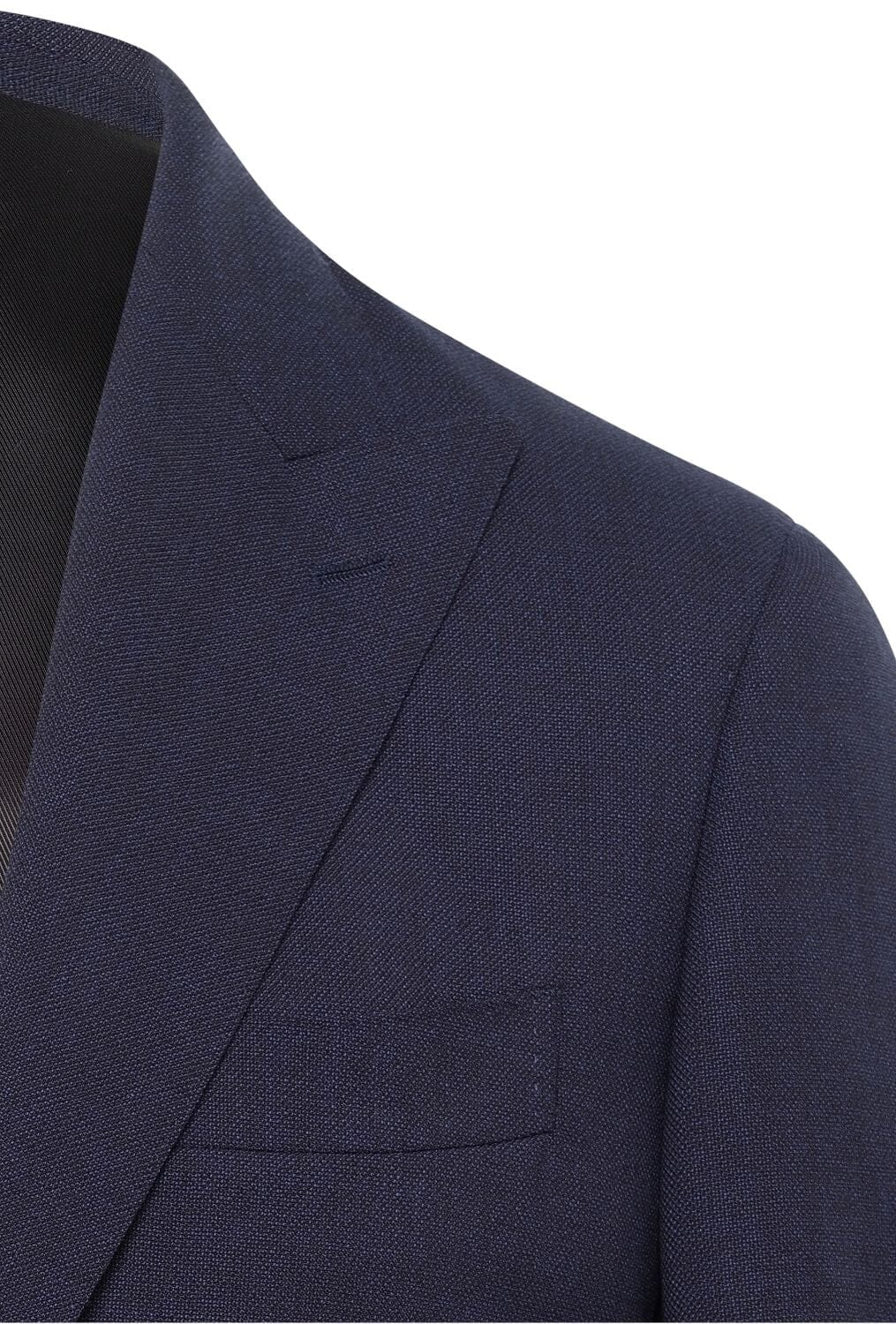 Jonah Suit - Blue Textured Wool