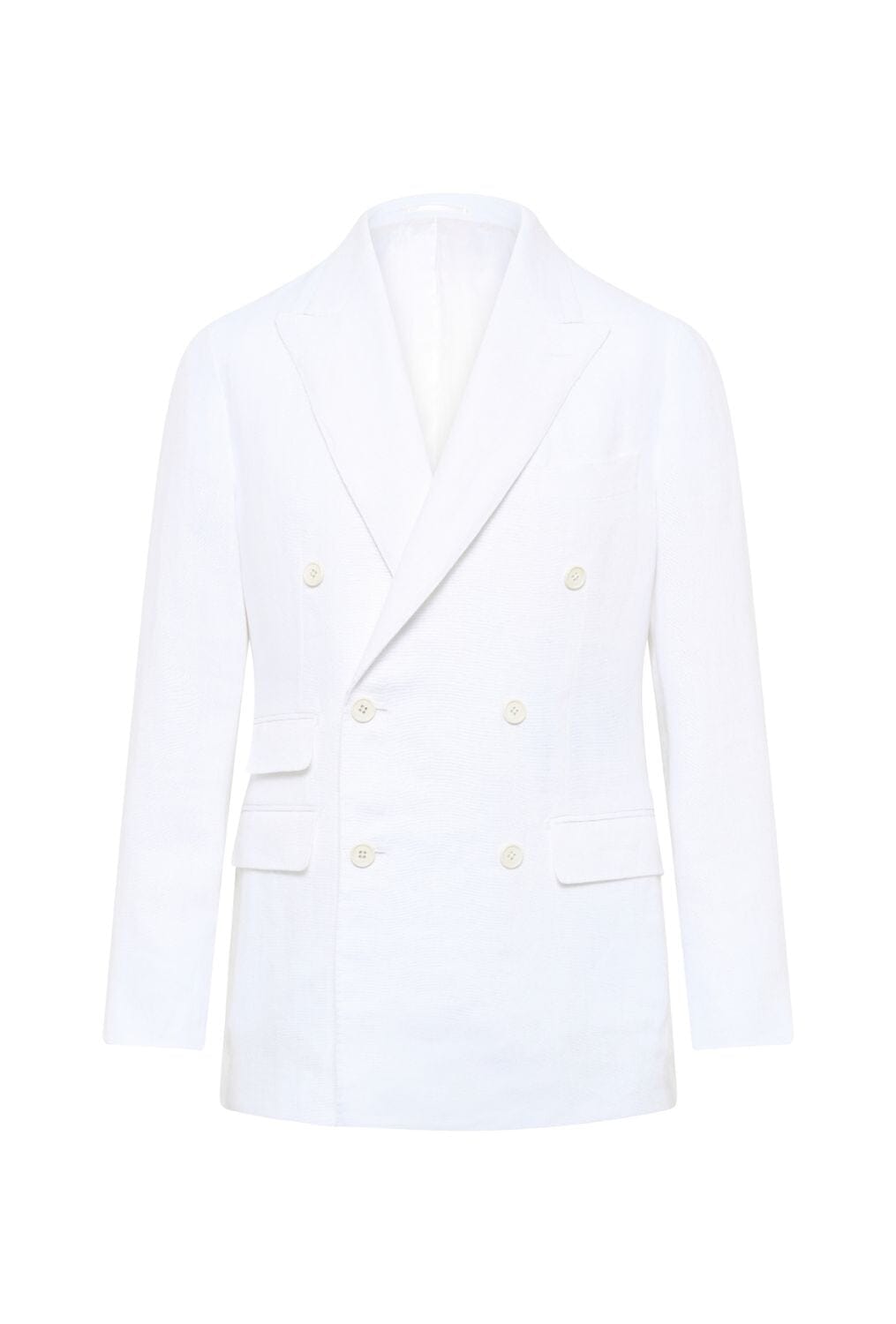 Alec DB Suit - White Linen