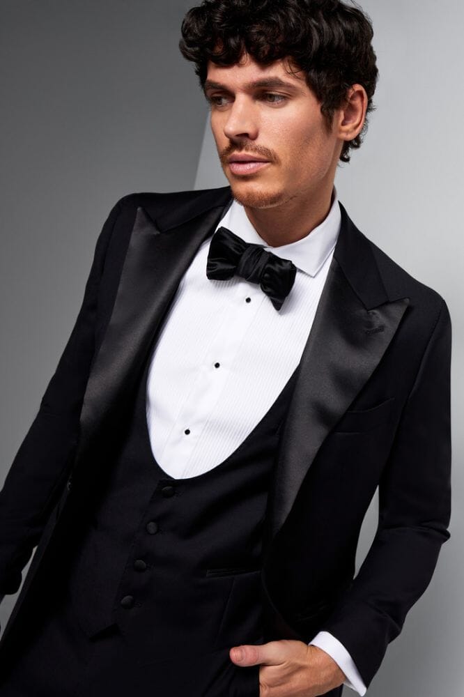 Samuel 11 Tuxedo - Black Italian Wool