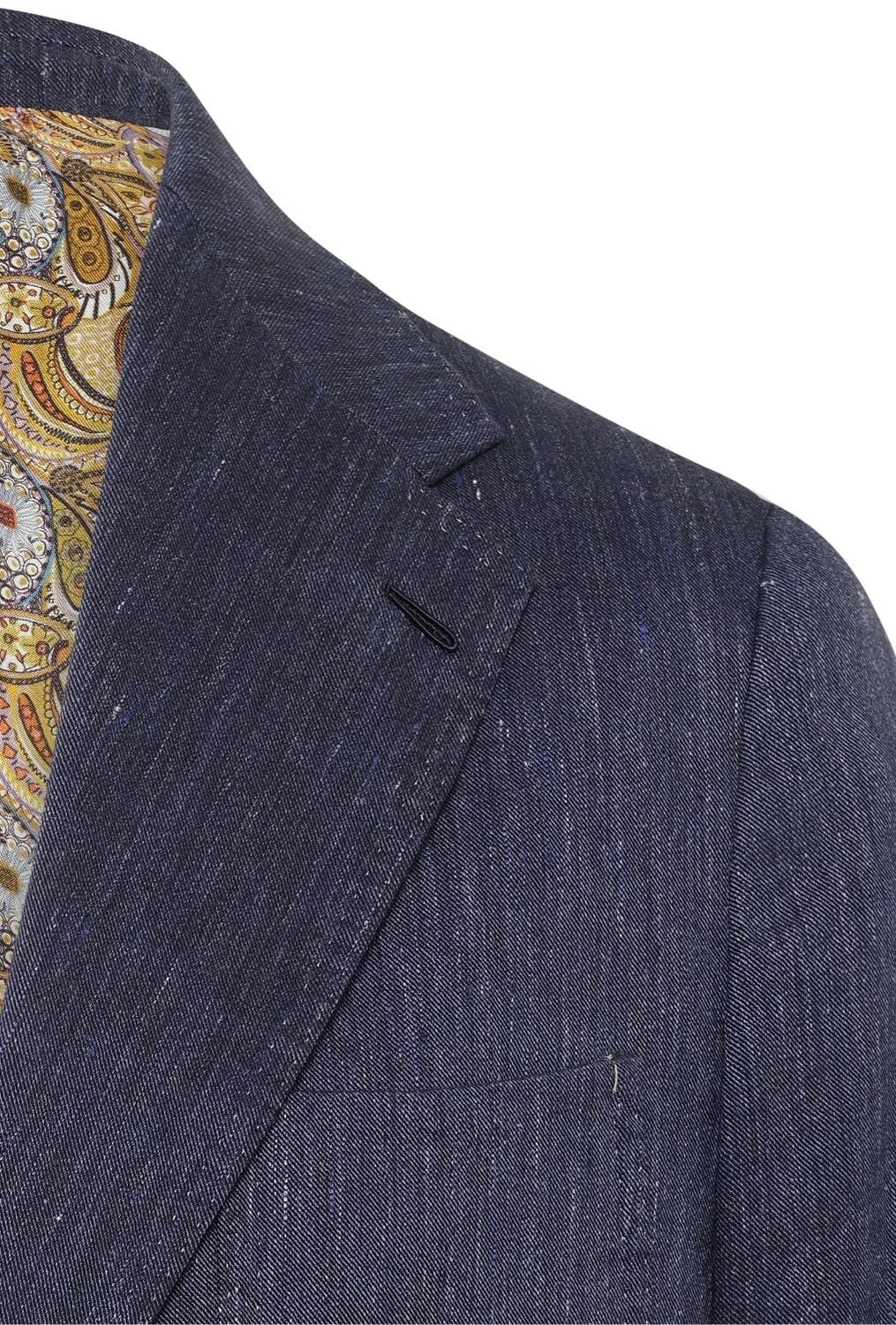 Julius Suit - Dark Denim Blue Linen Cotton