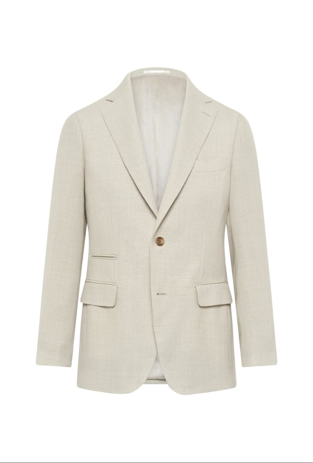 Greyson Suit - Sand Hopsack Wool Linen