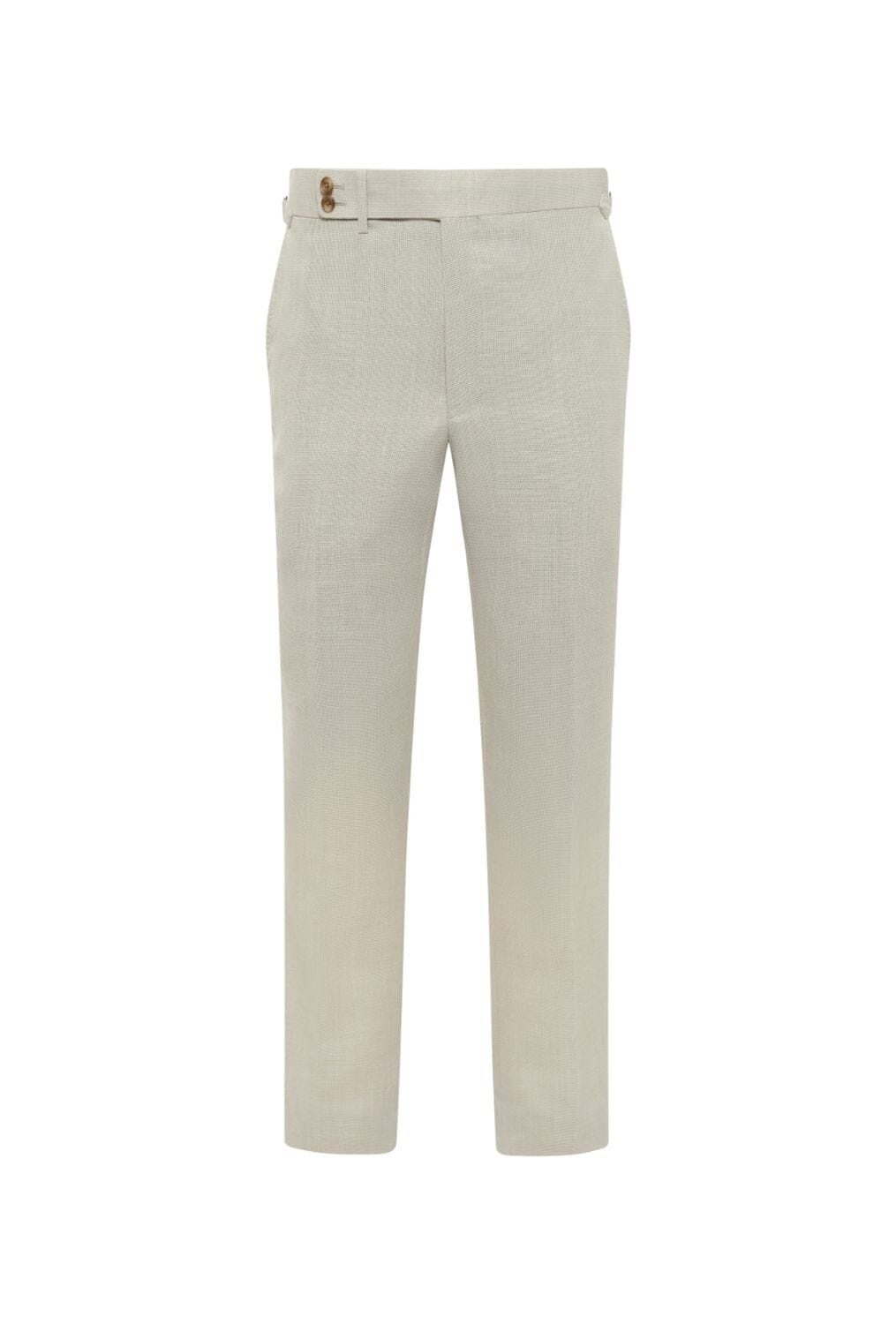 Greyson Suit - Sand Hopsack Wool Linen