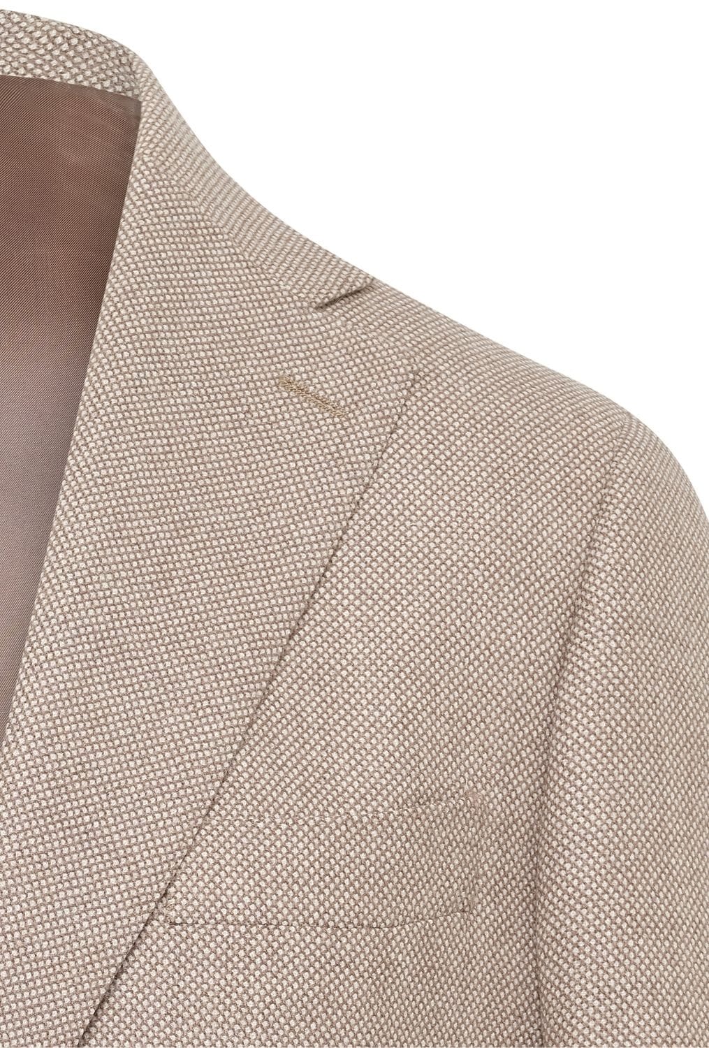 Liam / Como Suit - Lt Brown & Beige Birdseye