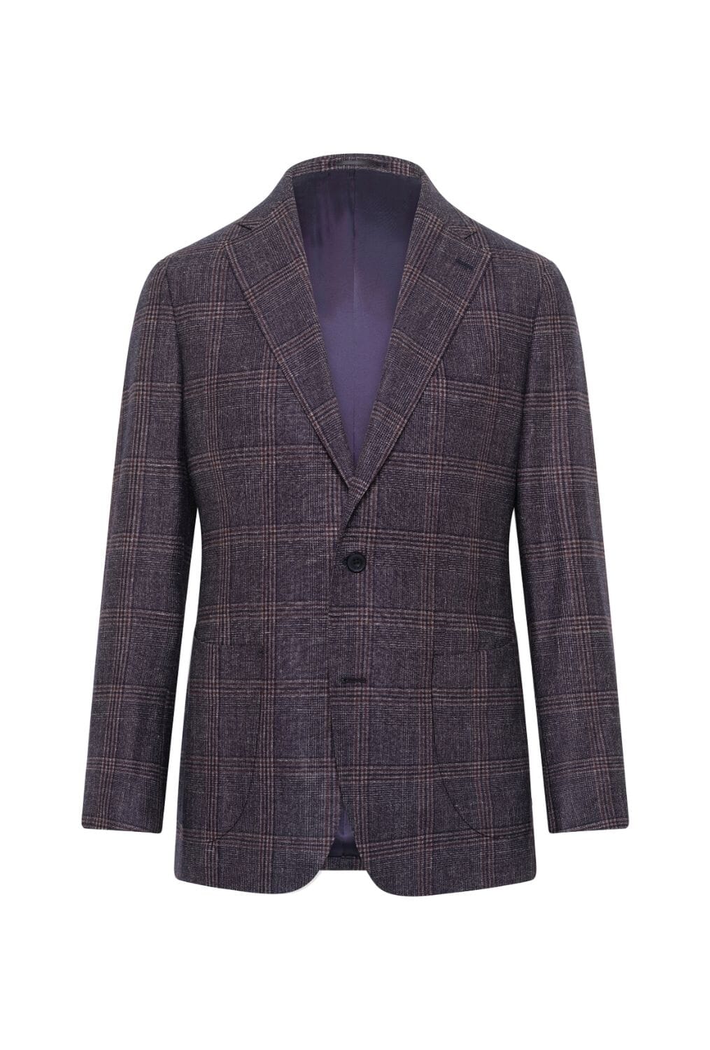 Liam Suit - Navy, Burgundy and Grey Check