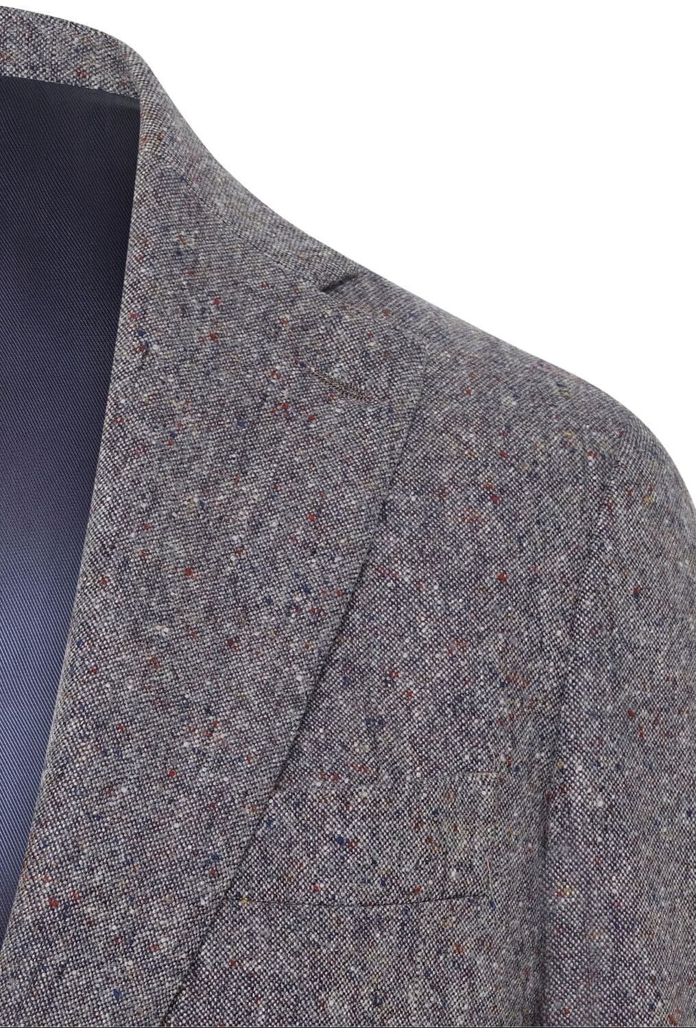 The Liam Suit - Blue Multi Tweed