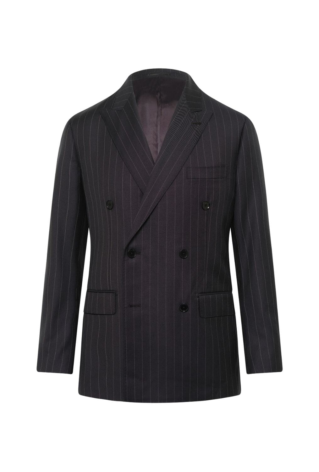 Knightsbridge DB Suit - Black with Pin Stripe