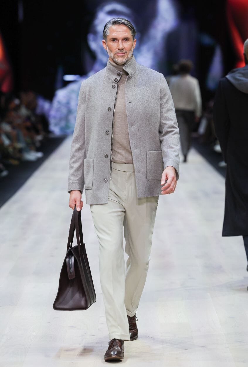 Conte Jacket/Coat - Lt Brown Wool