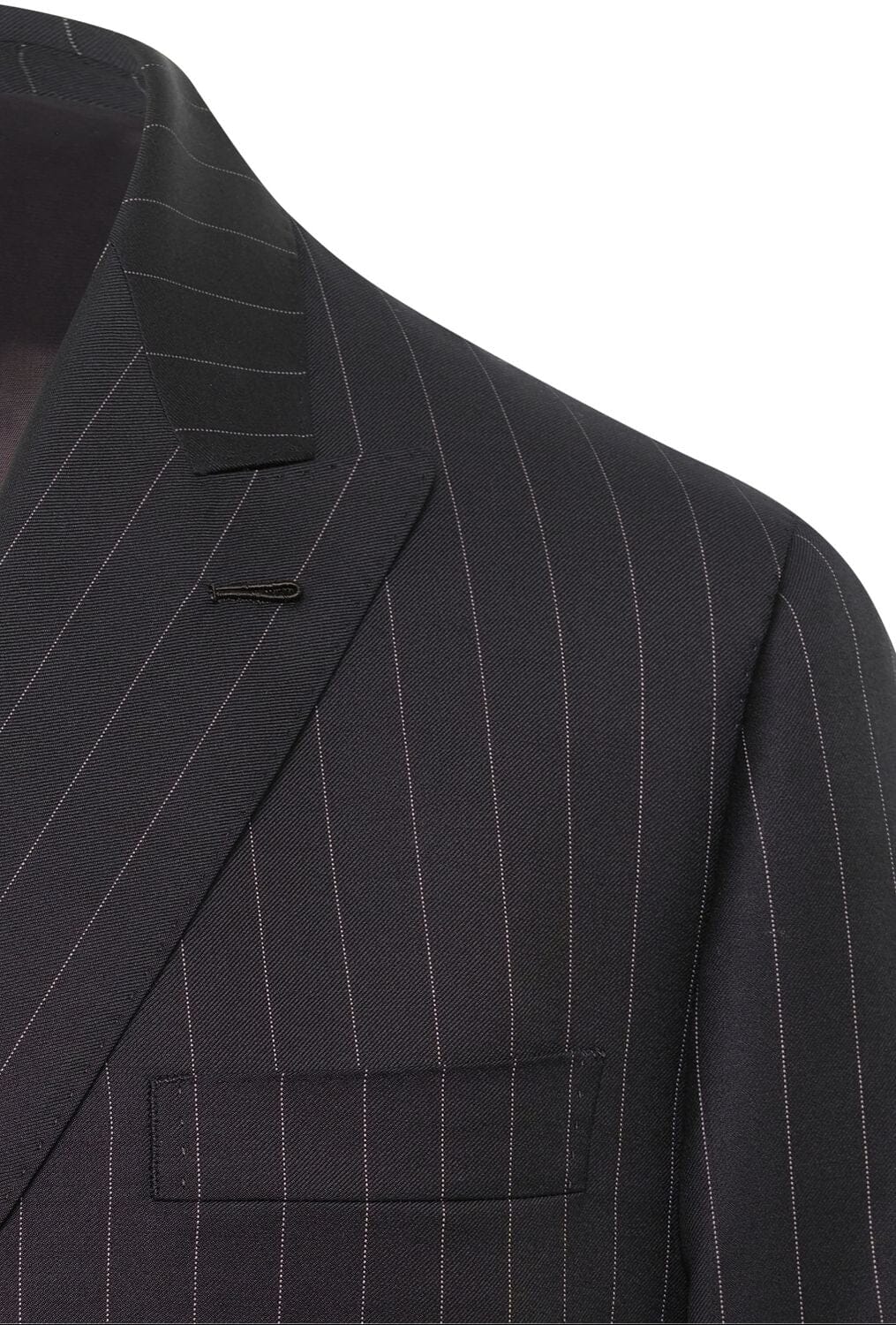 Knightsbridge DB Suit - Black with Pin Stripe