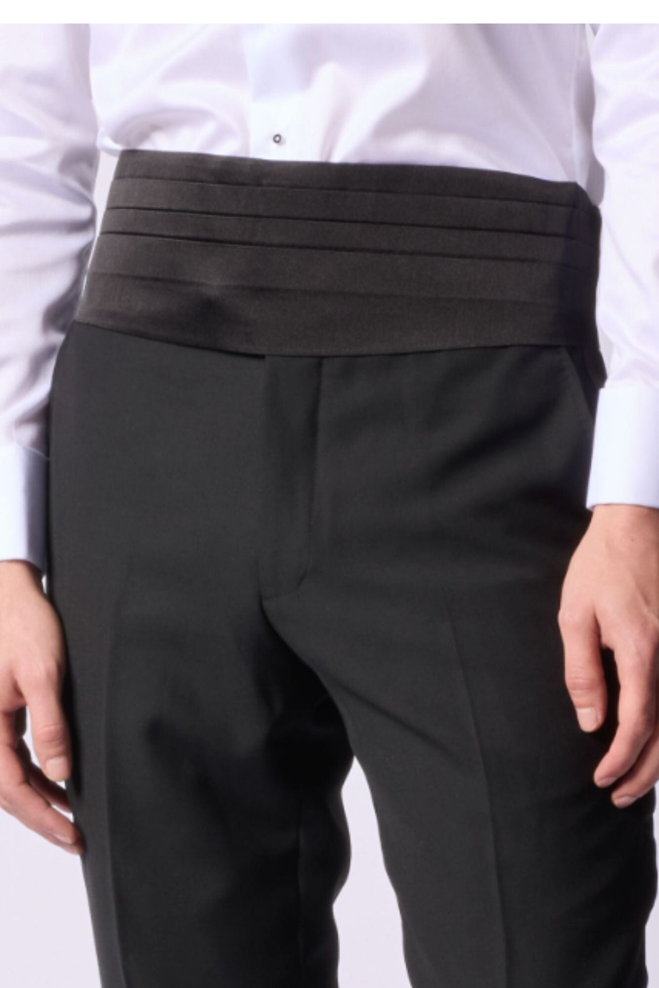 Cummerbund Black Silk