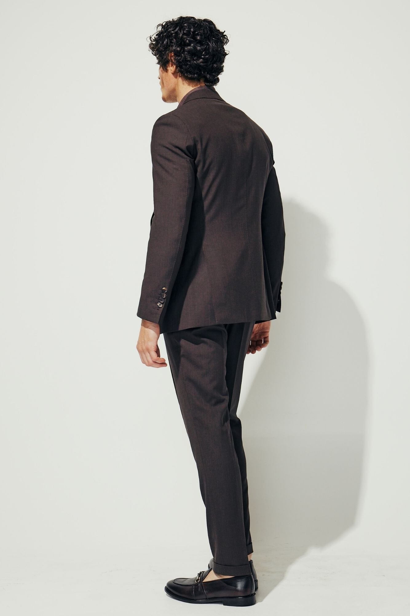 Greyson Milan Suit - Chocolate Brown Wool