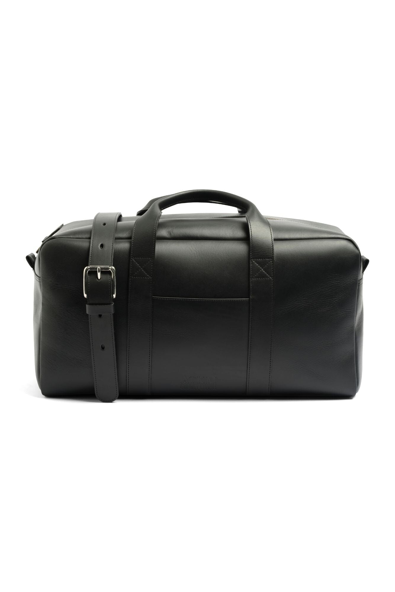 The 'Duffle' Bag - Black Italian Leather