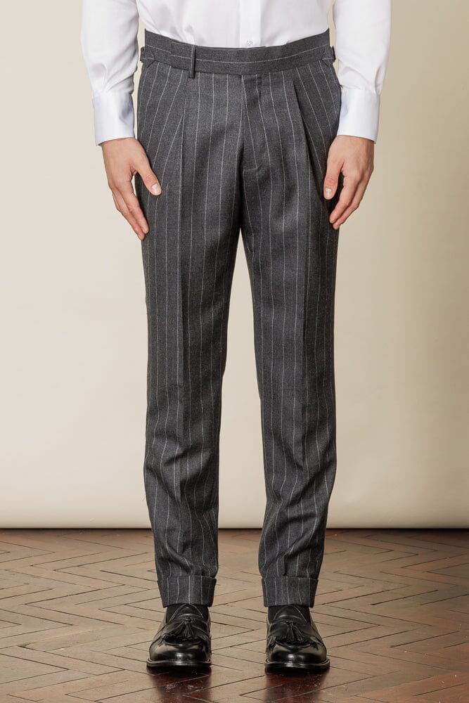 Greyson 11 Suit - Dark Grey Chalk Stripe