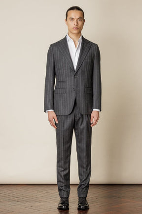 Greyson 11 Suit - Dark Grey Chalk Stripe