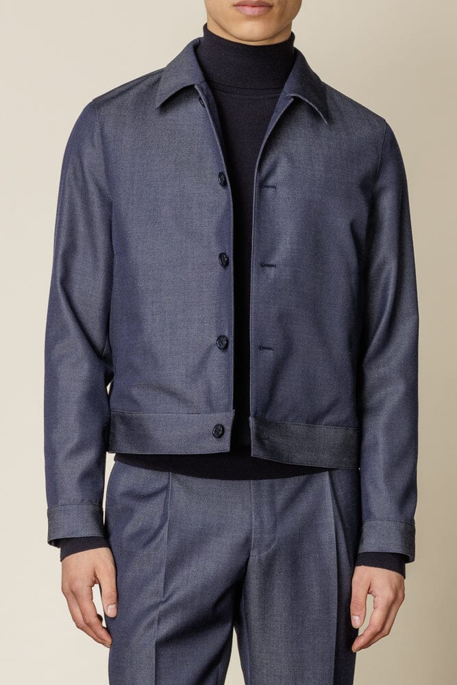 Blouson Set - Denim Wool Gabardine
