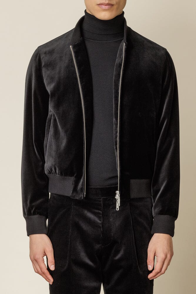 Bomber Jacket - Black Velvet