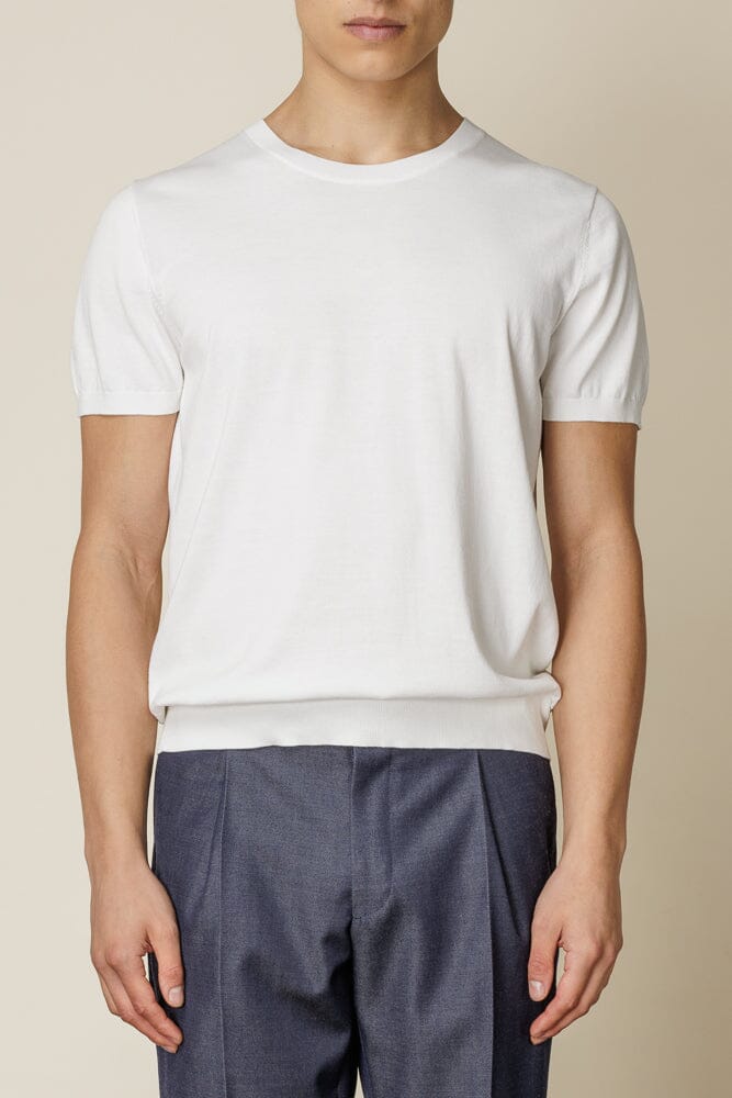 Off-White Handmade Knots Decorated T-Shirt for Men main image 1