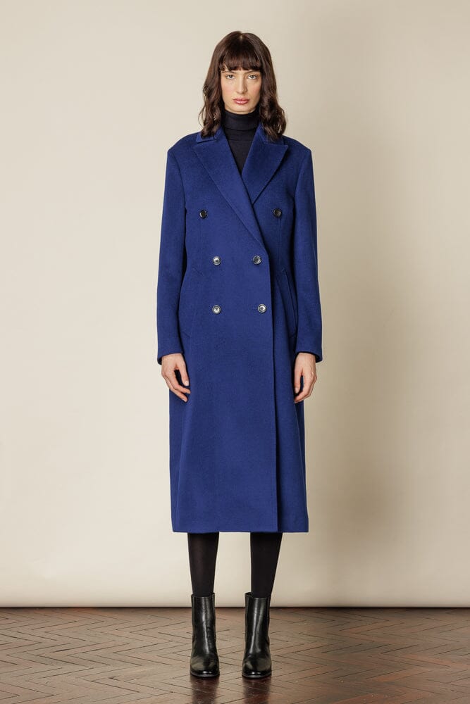 (RTW) Long Double Breasted Coat - Winter White Wool