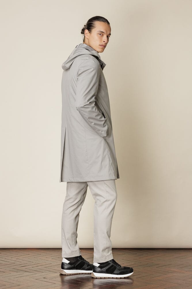Bellagio Hooded Coat - Tech Stone Grey