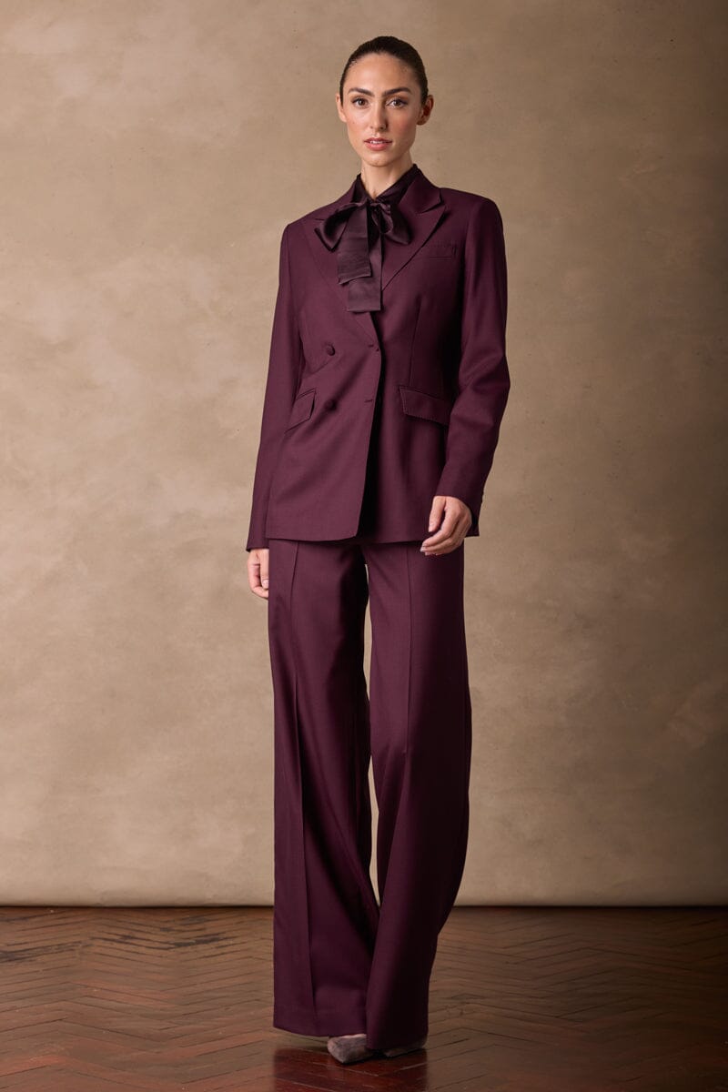 Heidi / Sylvie Suit - Plum Wool