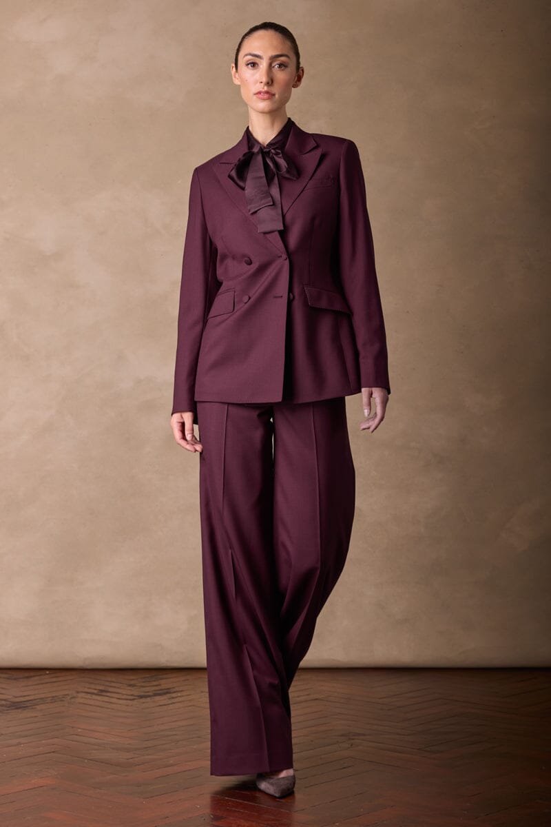 Heidi / Sylvie Suit - Plum Wool