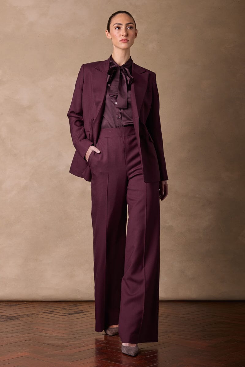 Heidi / Sylvie Suit - Plum Wool