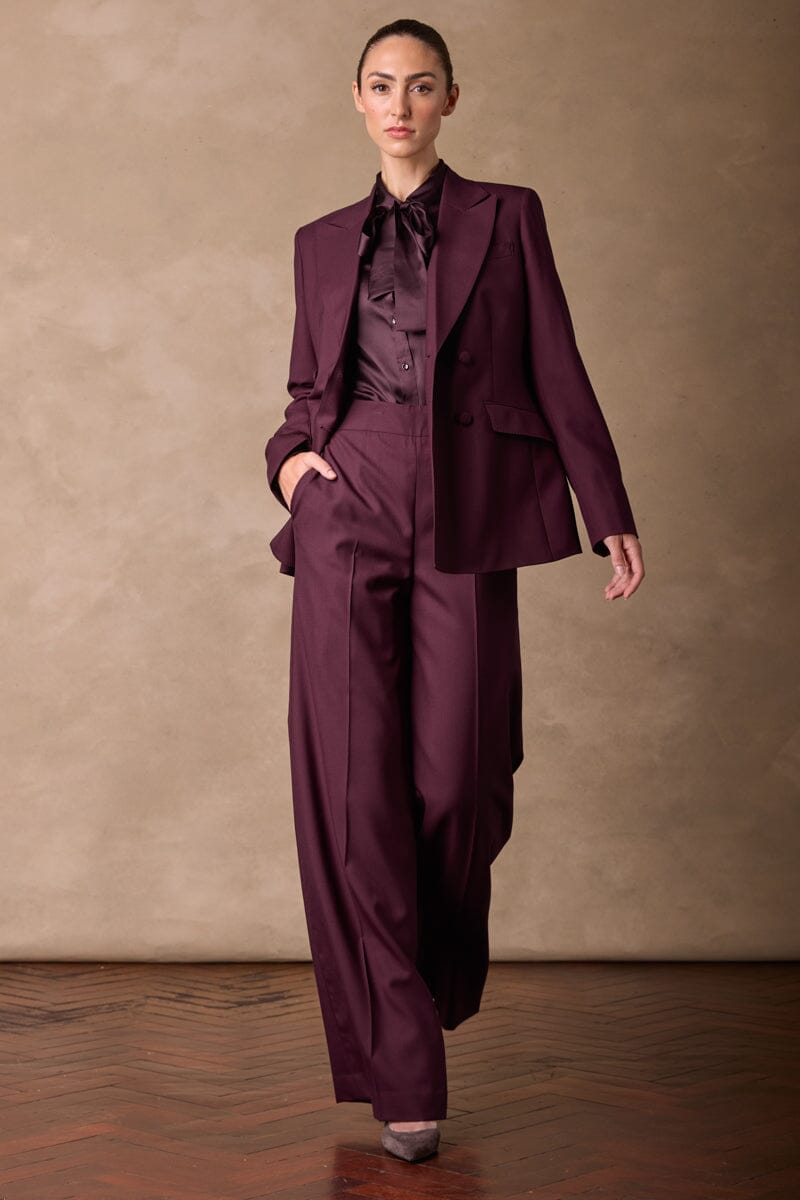 Sylvie Pant - Plum Wool