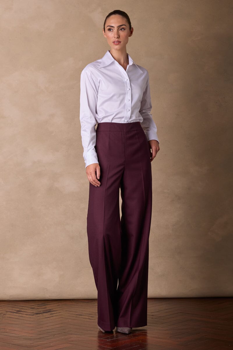 Sylvie Pant - Plum Wool