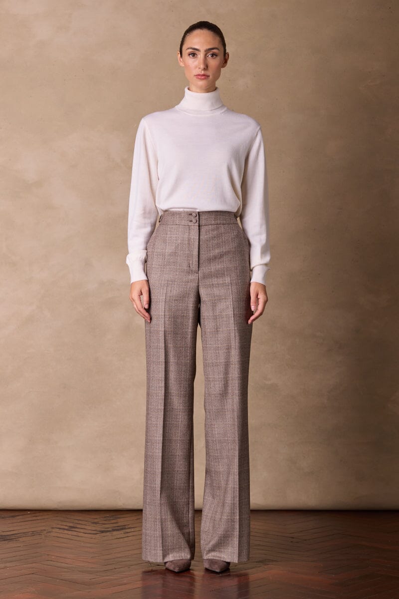 Sylvie Pant - Brown Check