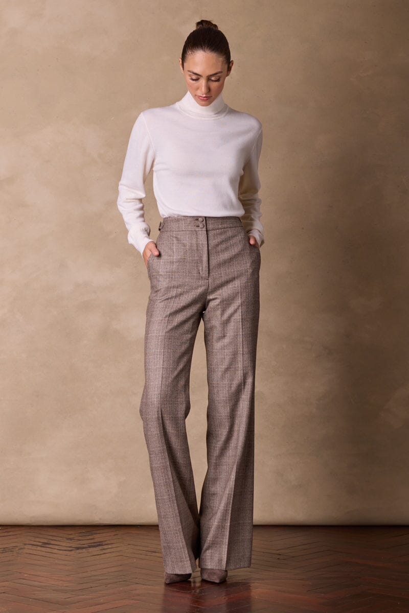Sylvie Pant - Brown Check