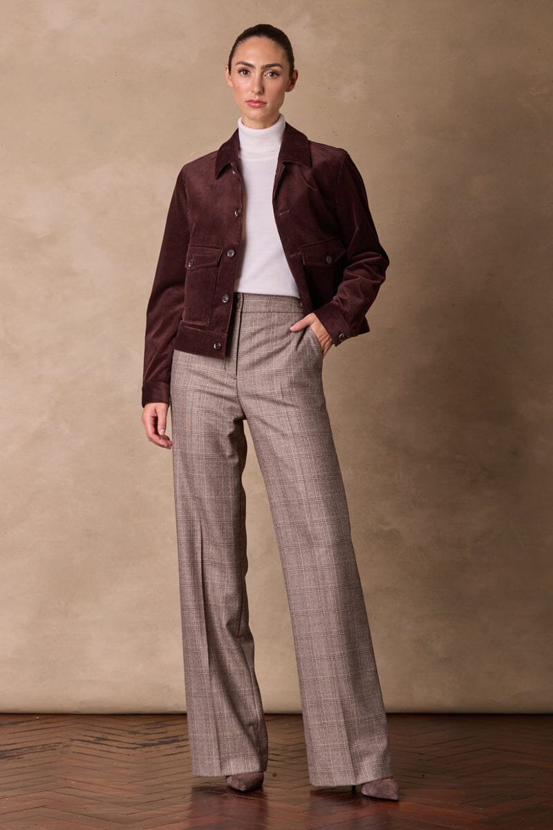 Sylvie Pant - Brown Check