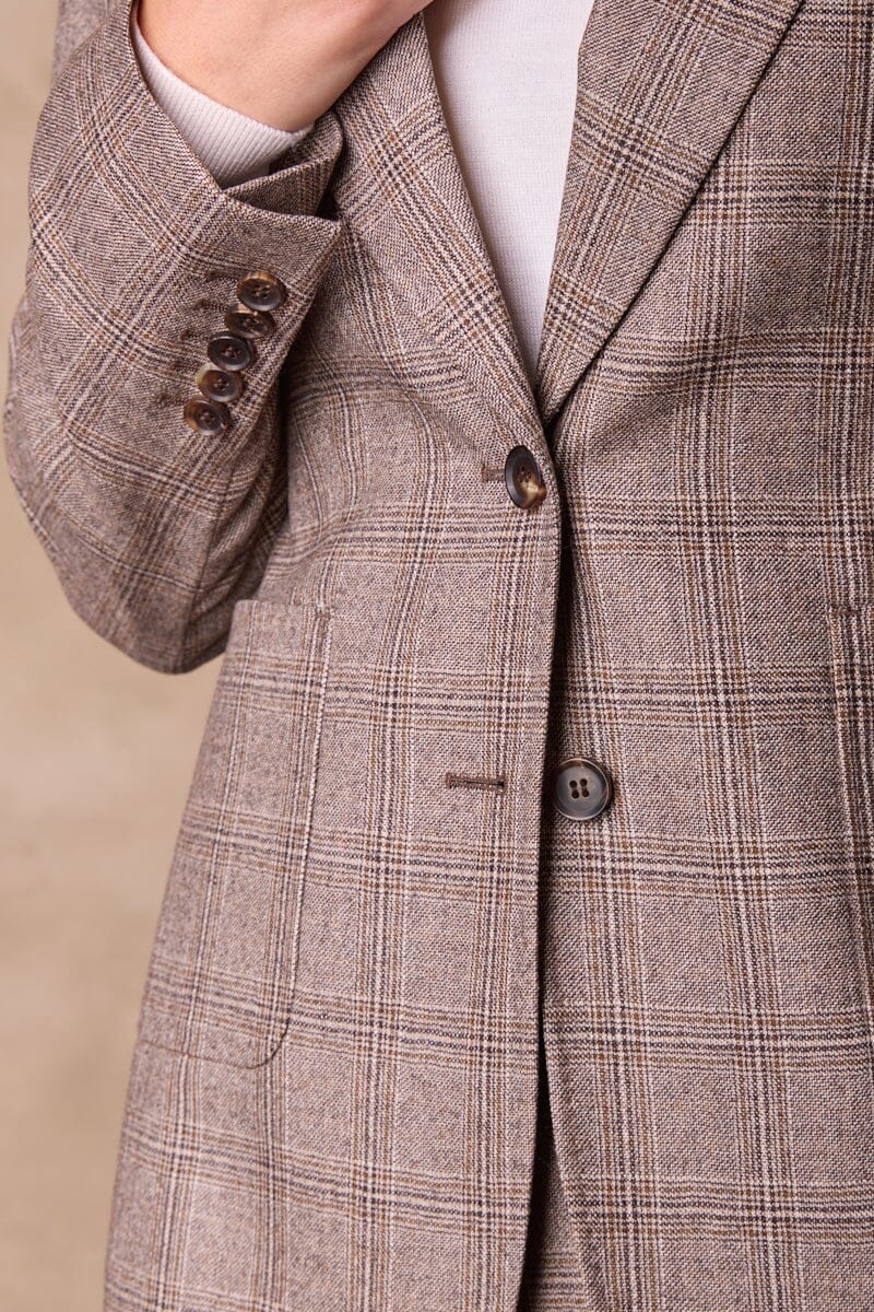 Lily (Long line) / Sylvie Suit - Brown Check