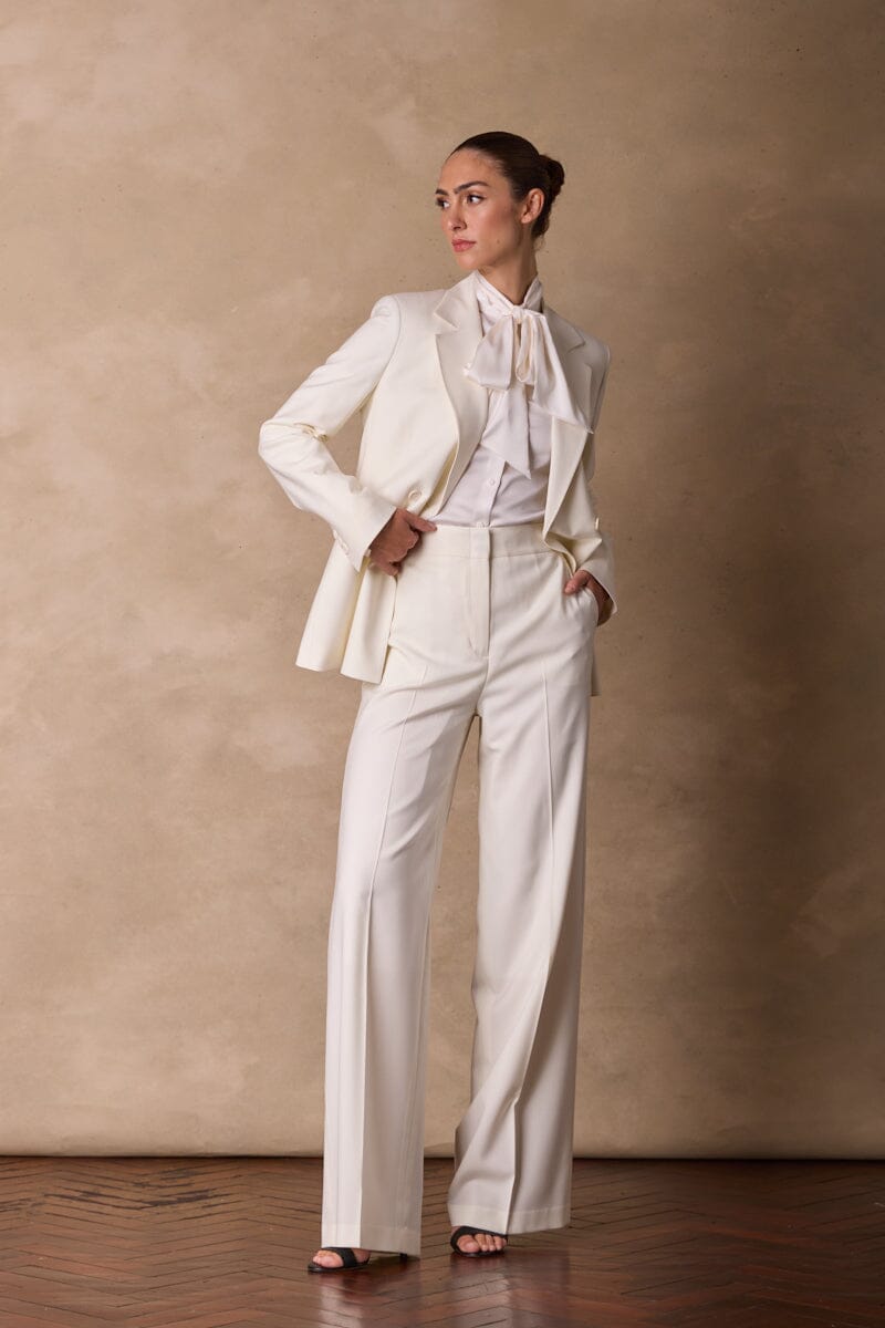 Alexis (Notch) / Emma Suit - Off White Wool