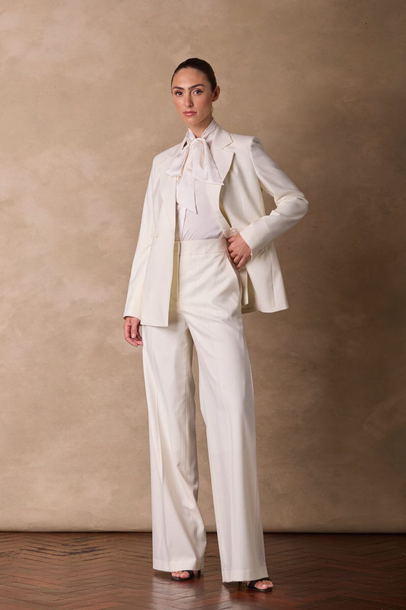 Alexis (Notch) / Emma Suit - Off White Wool