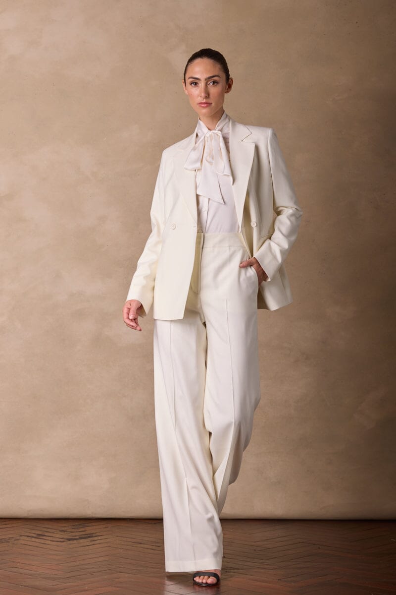 Alexis (Notch) / Emma Suit - Off White Wool