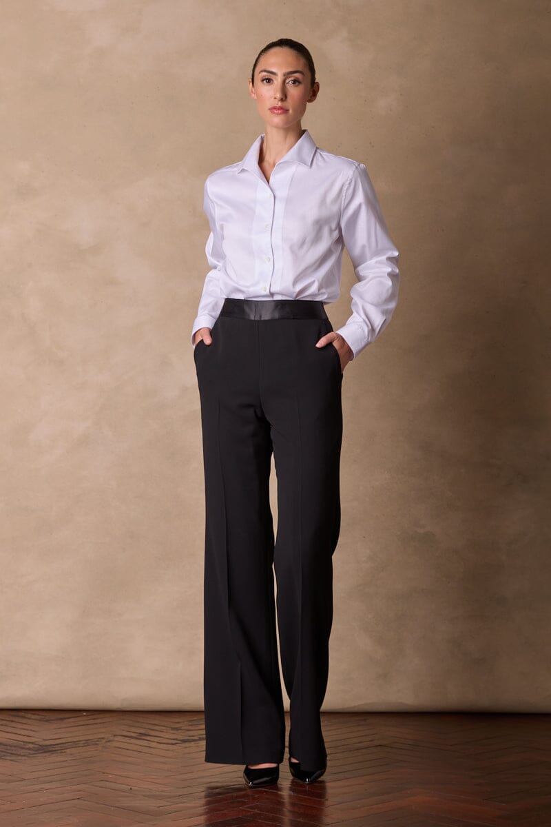 Sylvie Tuxedo Pant - Black