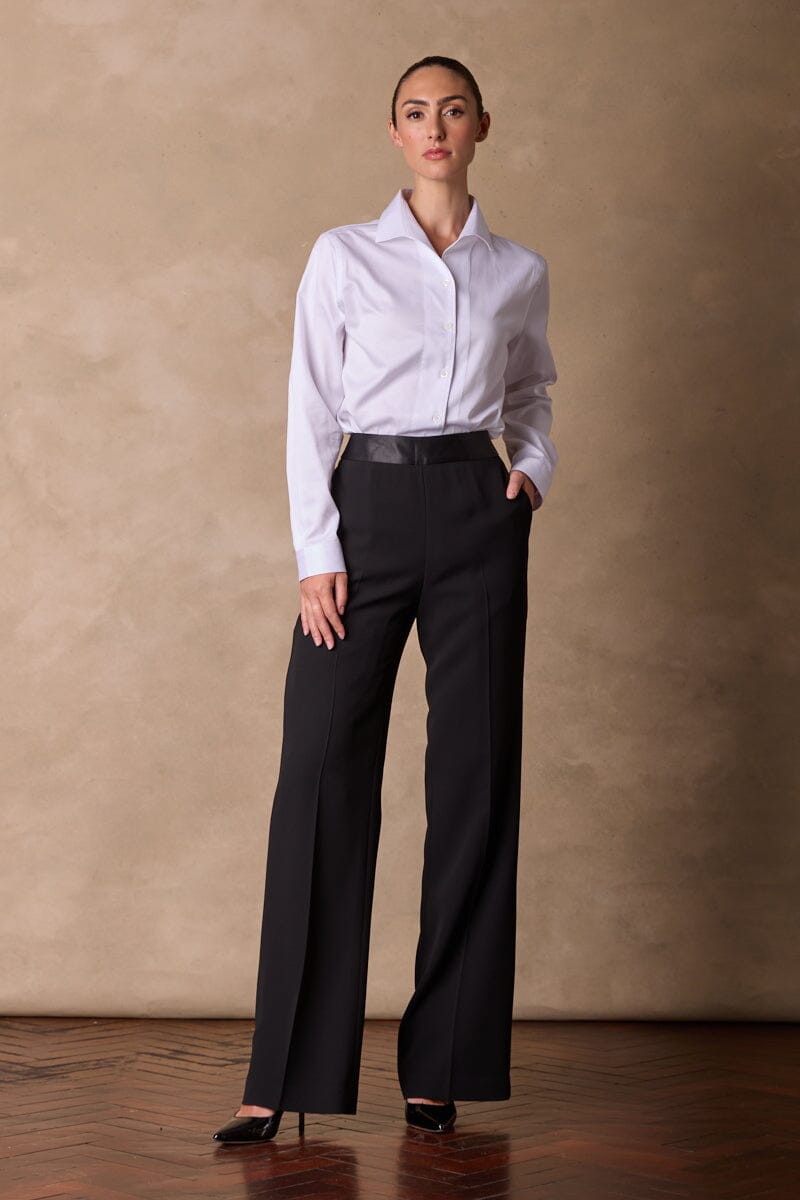Sylvie Tuxedo Pant - Black